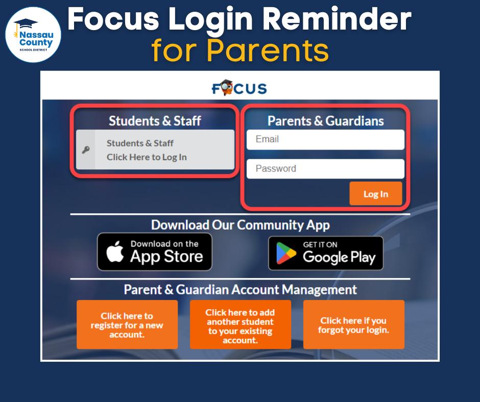 📢 Focus Login Reminder for... - West Nassau High School | Facebook