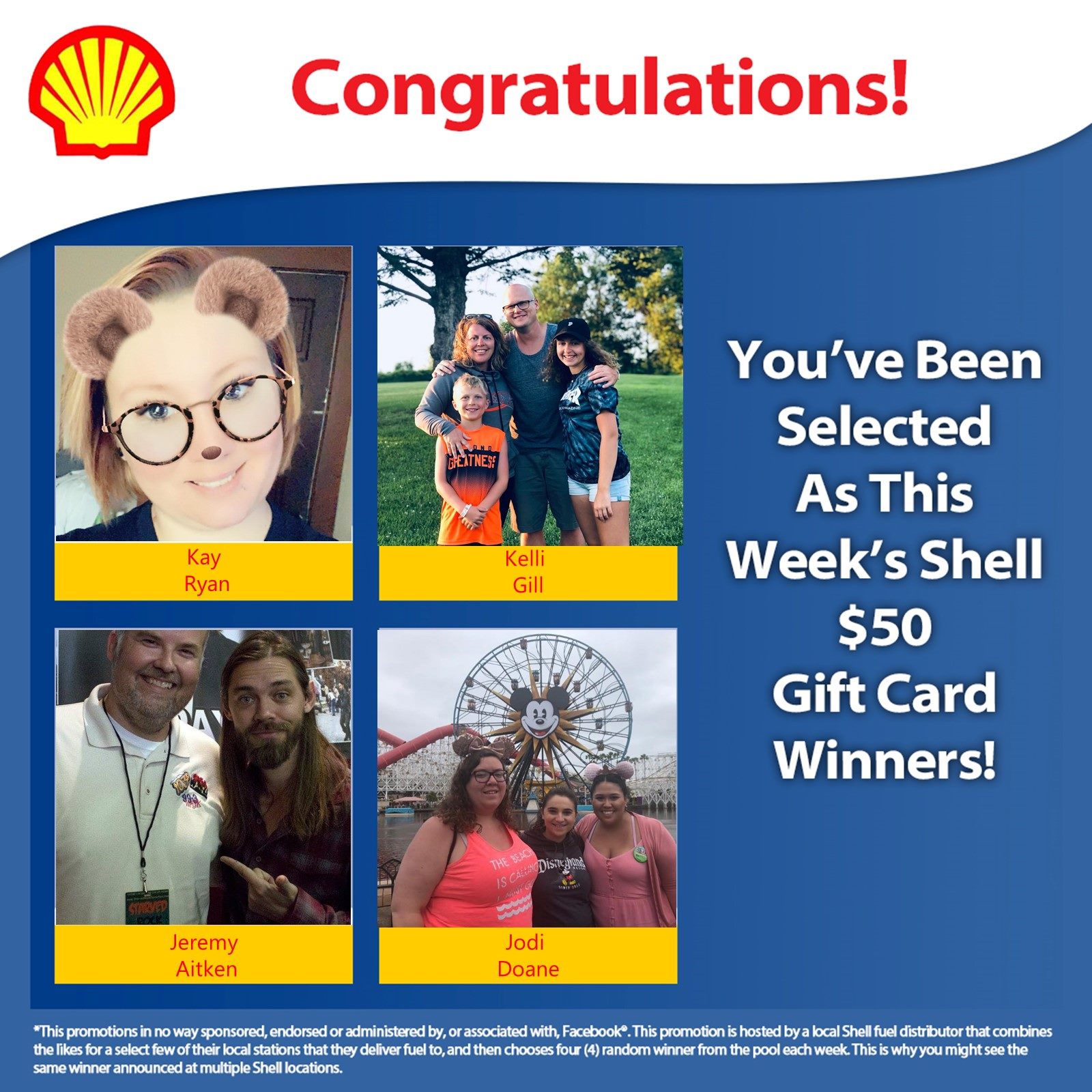 Galesburg Shell - Kay, Kelli, Jeremy, and Jodi are the winners of this ...