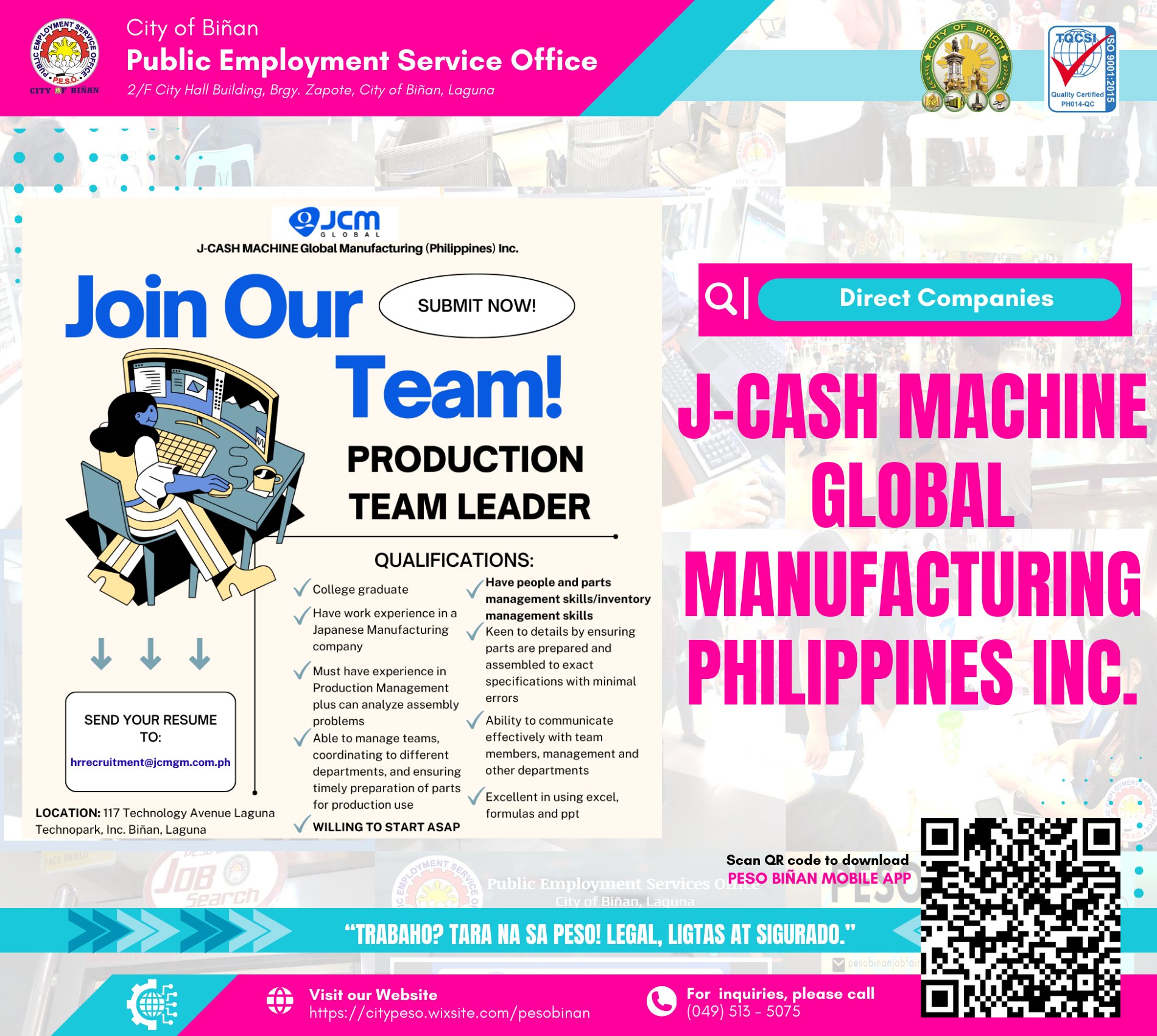 PESO Binan - PESO Binan added a new photo.