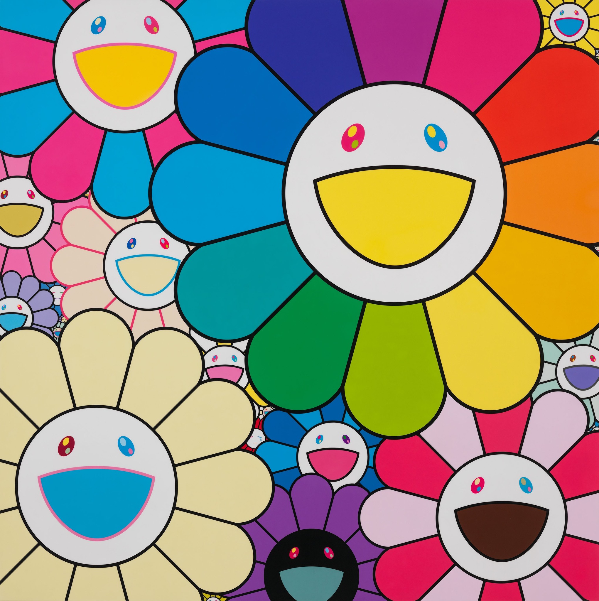 村上隆最具代表性作品// 花與骷髏你所看見的，不單是色彩繽紛的花朵