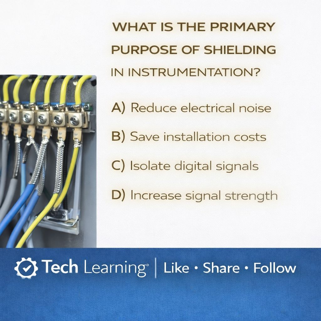 Tech - Daily Instrumentation MCQ What is the primary purpose of ...
