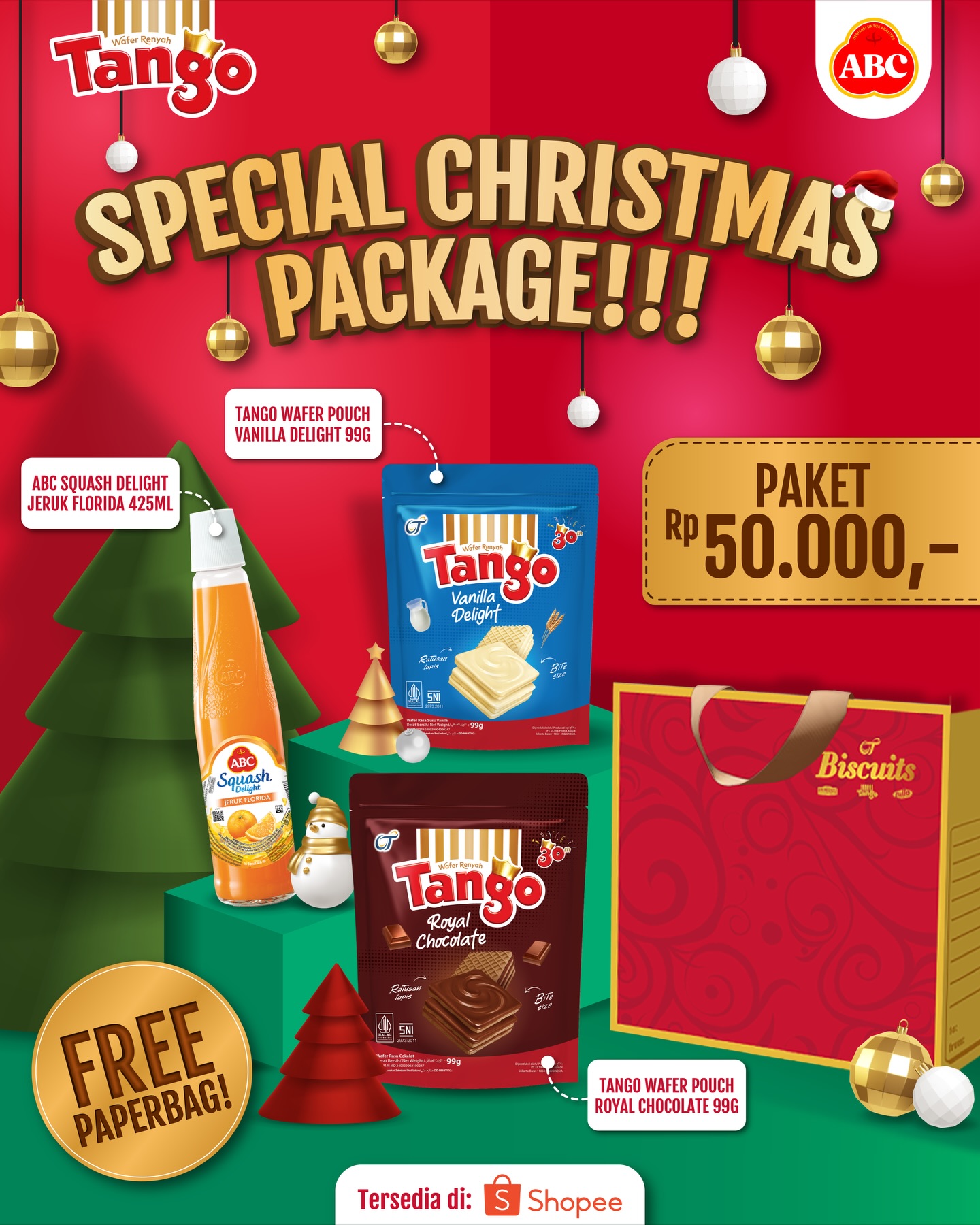 TANGO - Natalan makin seru kalau ngemilnya komplit! 🎅 Dapetin Special ...