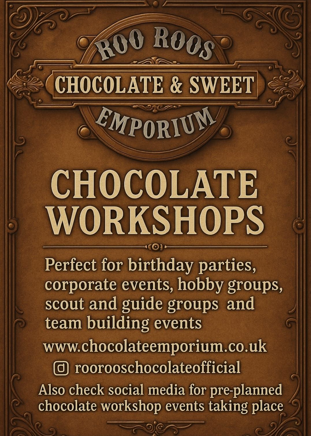 🍫🎂🥳 Children's... - Roo Roos Chocolate & Sweet Emporium | Facebook