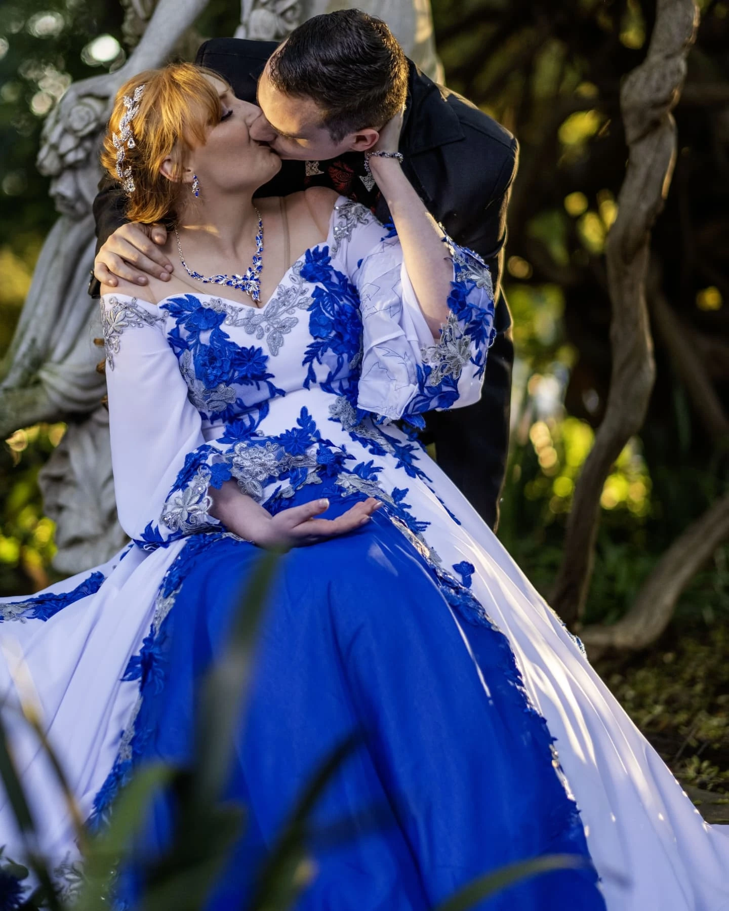 blue wedding dresses meaning Obsessed with this dress I created for a little person! I love the Ombre and the sparkles on the gown is stunning!! The photo can't quite capture it! Can't wait Size:42DDD Upper material_genuine leather Massey Knit Midi Sweater