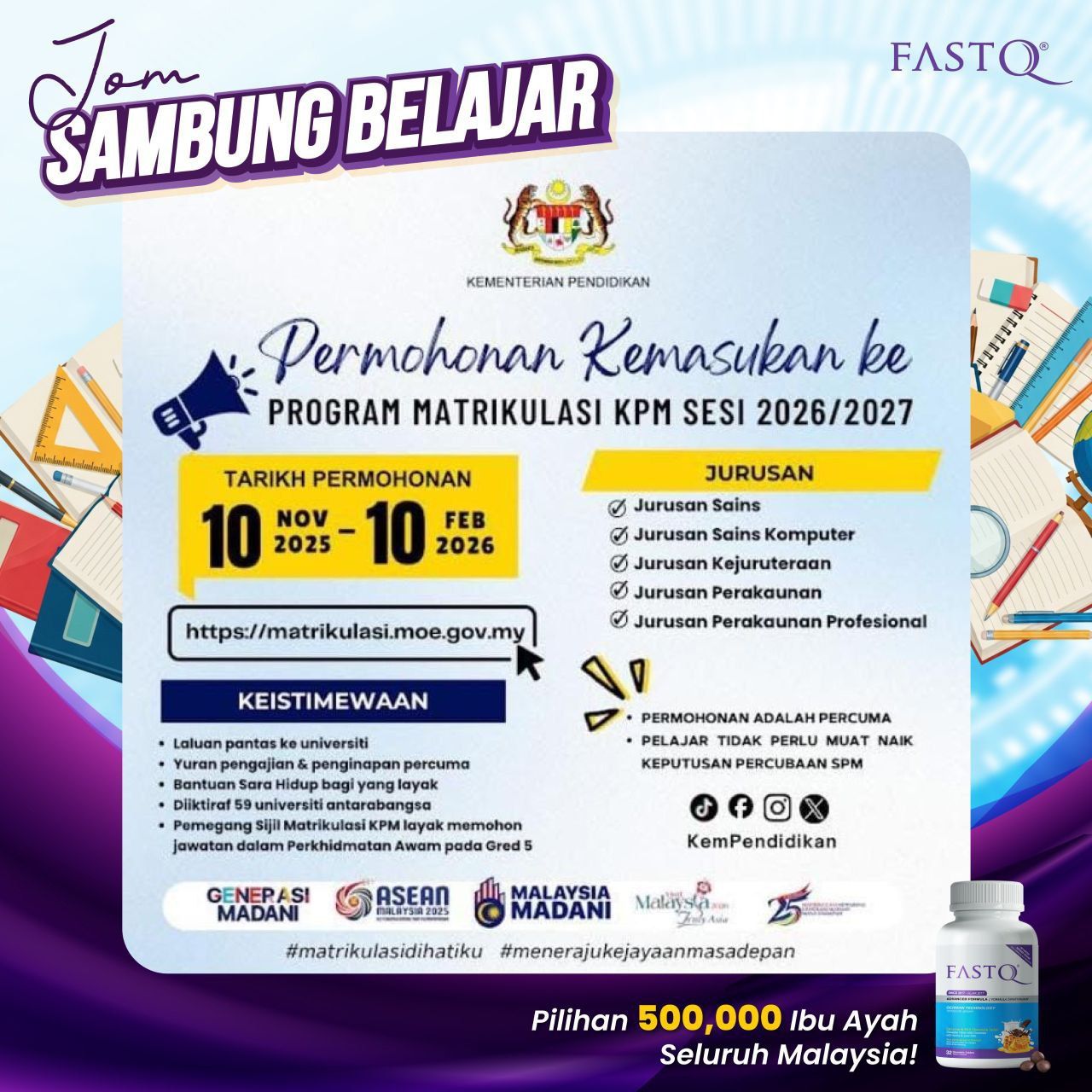 🔥 COUNTDOWN SPM 2025 🔥 SPM semakin... - Fast Q - HQ Malaysia | Facebook