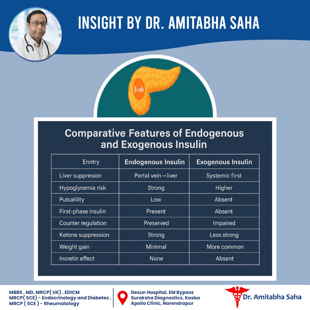 Dr. - Endogenous and exogenous insulin work differently in the body ...