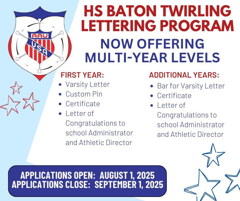 The AAU Baton Twirling High School... - AAU Baton Twirling | Facebook