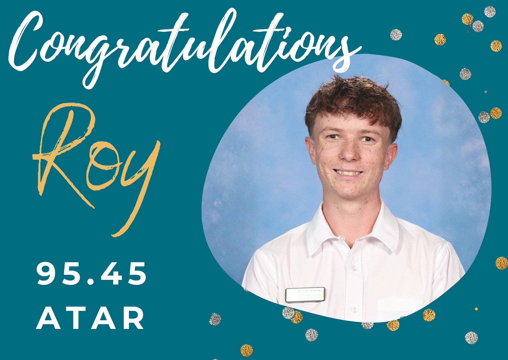A huge congratulations to Roy C from... - Cardiff High School | Facebook
