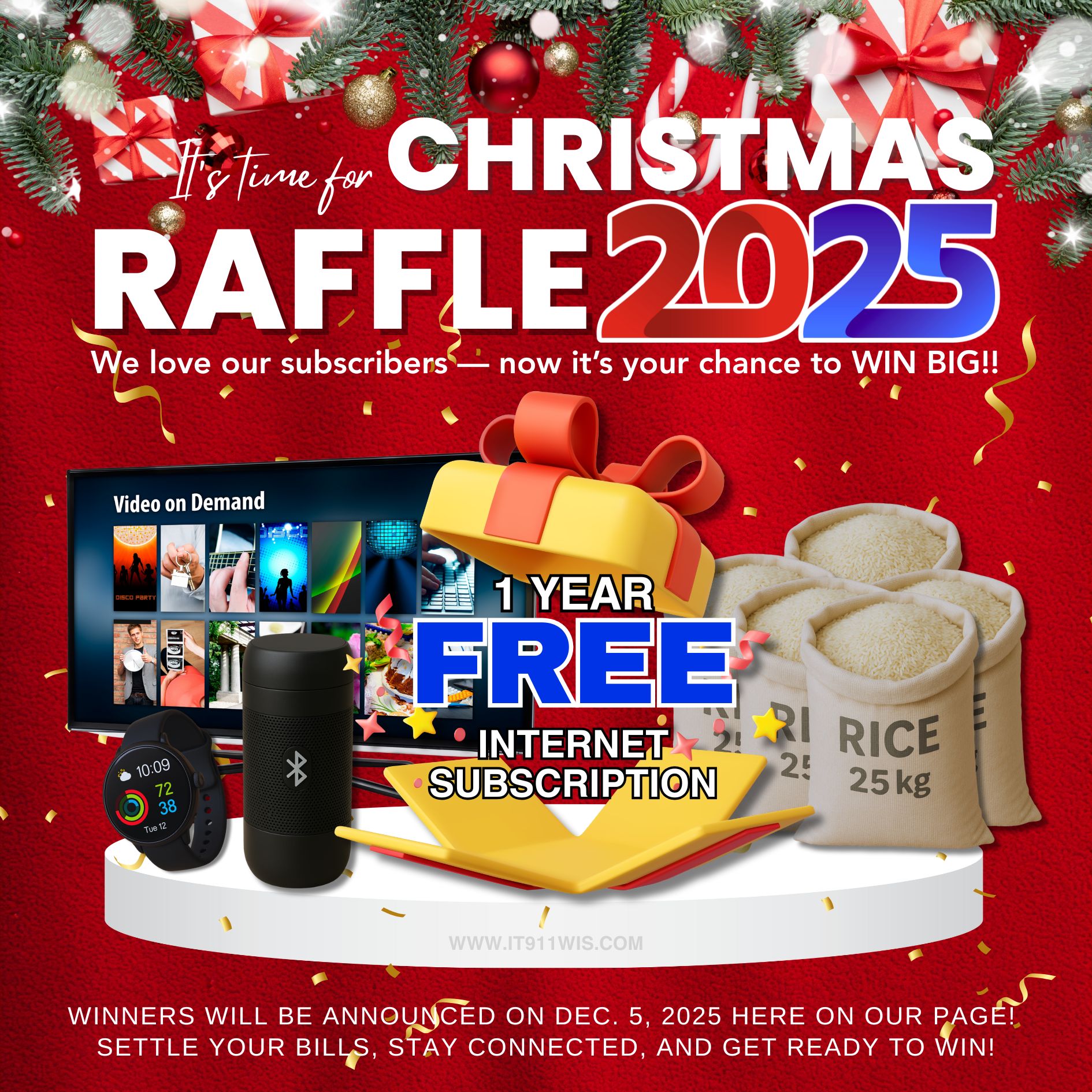 IT911 - 🎉 IT911 CHRISTMAS RAFFLE 2025! 🎉 We love our subscribers — now ...