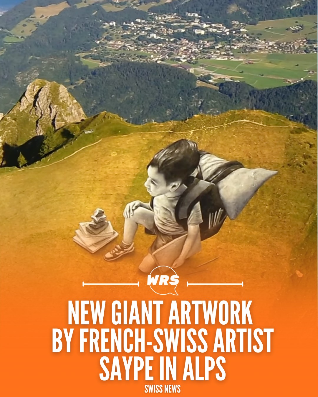 Vers l'horizon » This latest artwork echoes elements from the