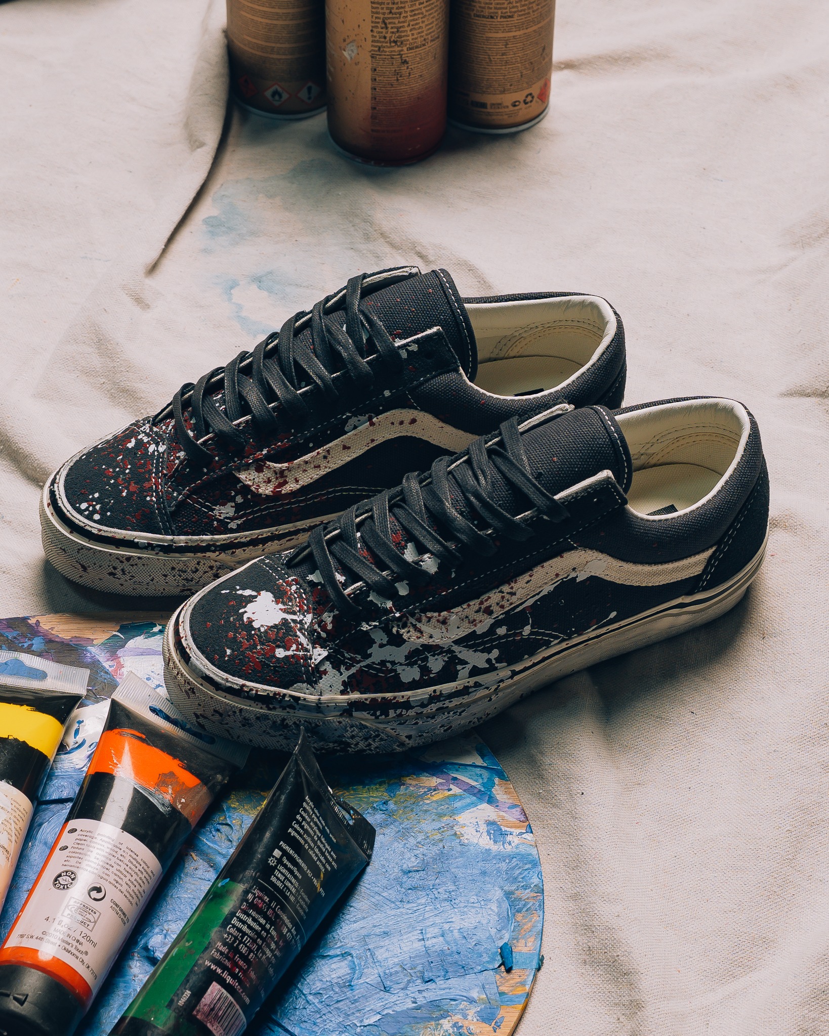 A canvas in motion. The Vans LX Old Skool 36 'Paint Splatter
