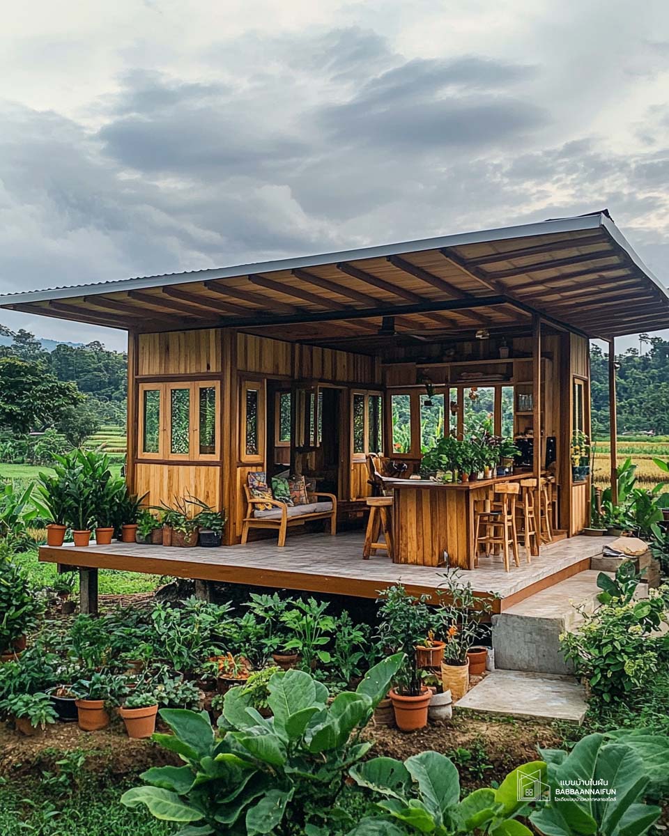 แบบบ้านในฝัน - ไอเดียแบบบ้านโมเดิร์น 2 ห้องนอน 1 ห้องครัว พื้นที่ใช้สอย ...