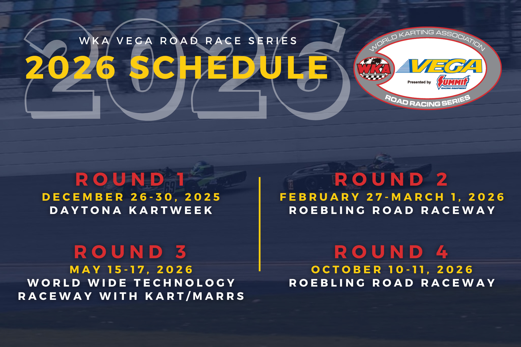 World - #ICYMI ℹ️ 🏁 WKA is pleased to announce the 2026 Road Race ...