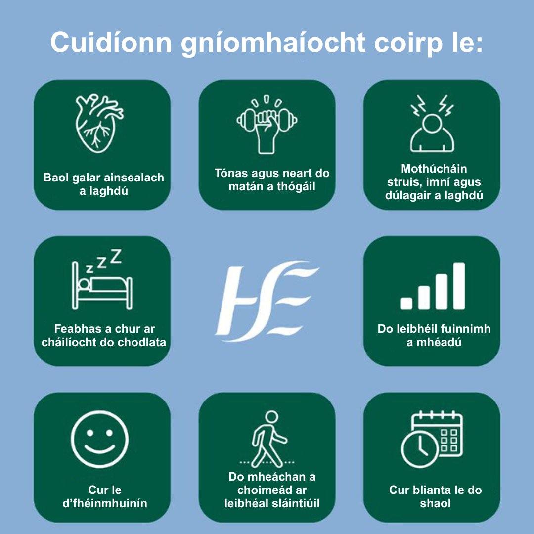 University - Cuidíonn gníomhaíocht coirp le do shláinte coirp agus le ...