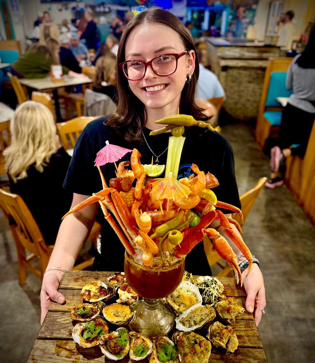 Seafood bloody mary at The Grand Marlin