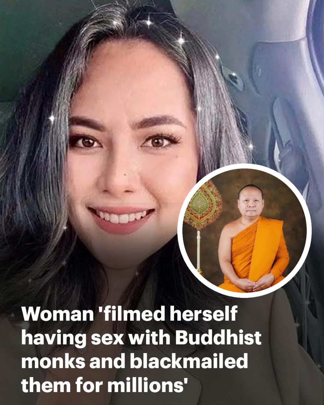 🚨 MONK SCANDAL Woman filmed herself having sex with Buddhist  