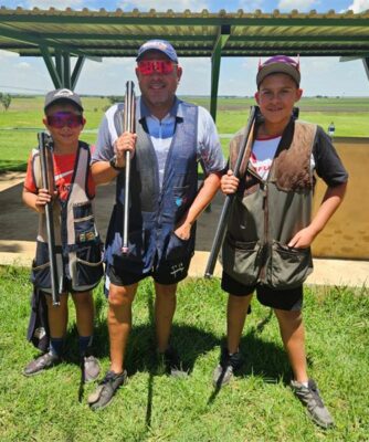 Namib - The father, Dean le Roux with Jaxon on his left and Mason le ...
