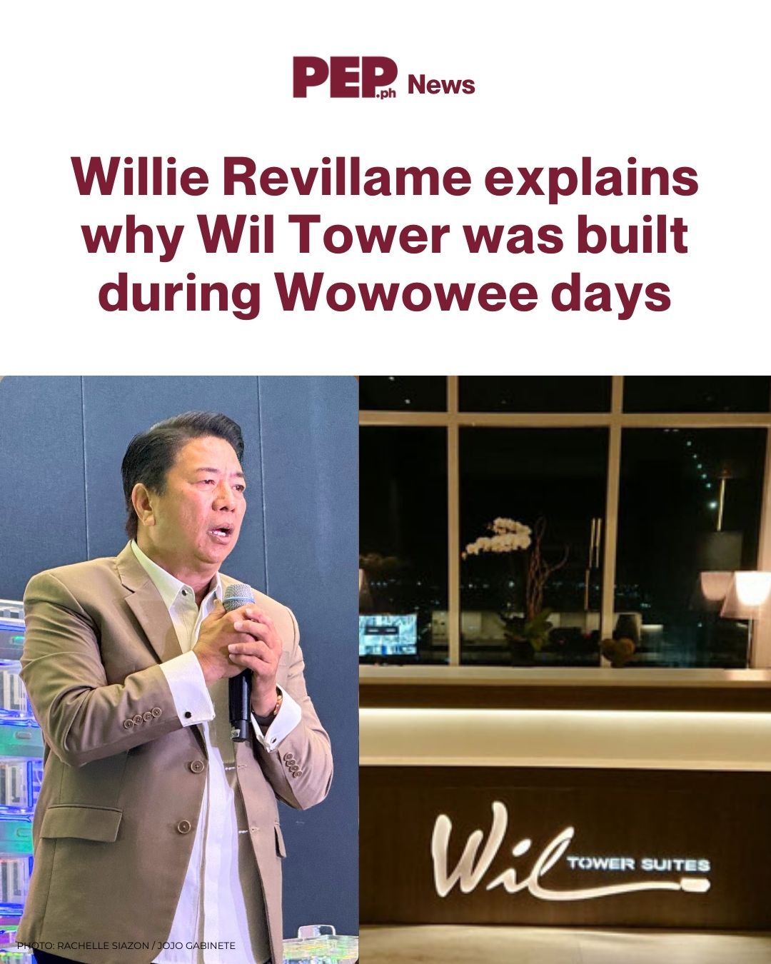 pep.ph - Willie Revillame, inalala kung bakit itinayo ang Wil Tower ...