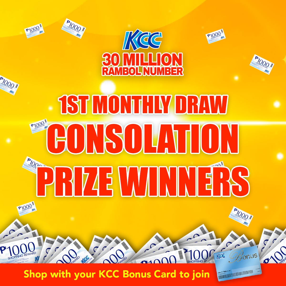 #KCCPromos ¦ Congratulations winners!... - KCC Mall of Gensan | Facebook