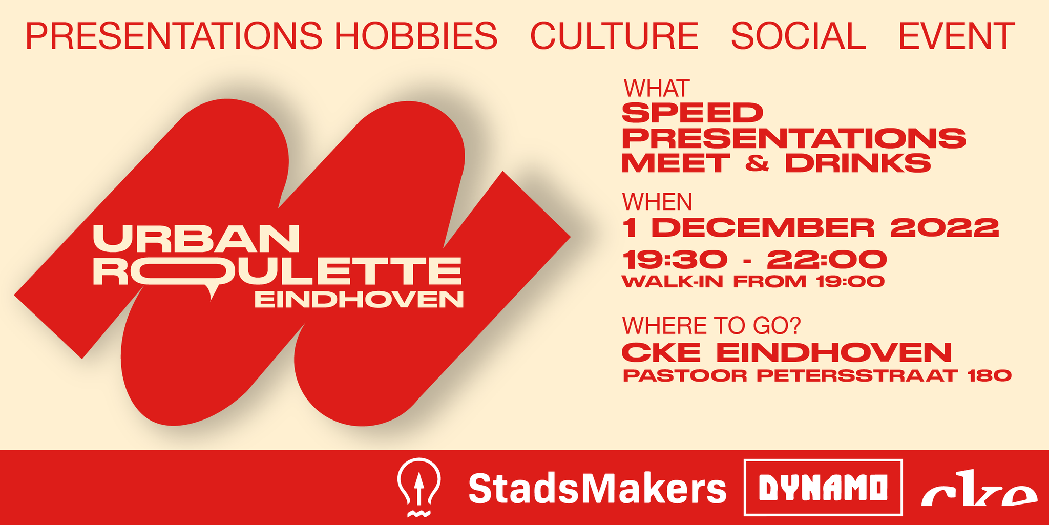 Urban Roulette - Speed Presentations Eindhoven