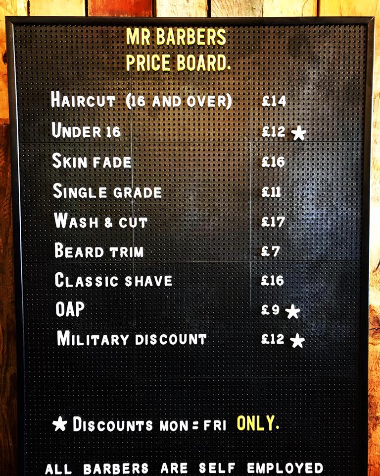 It S Long Overdue But The New Price Mr Barbers Bury St Edmunds Angel Hill Facebook