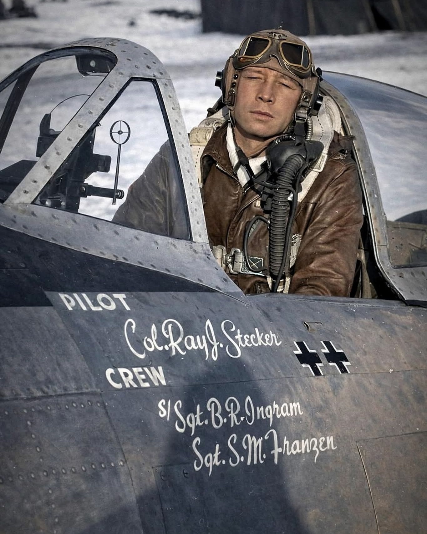 World - P-47 Thunderbolt Pilot Col. Ray Stecker of 365th Fighter Group ...