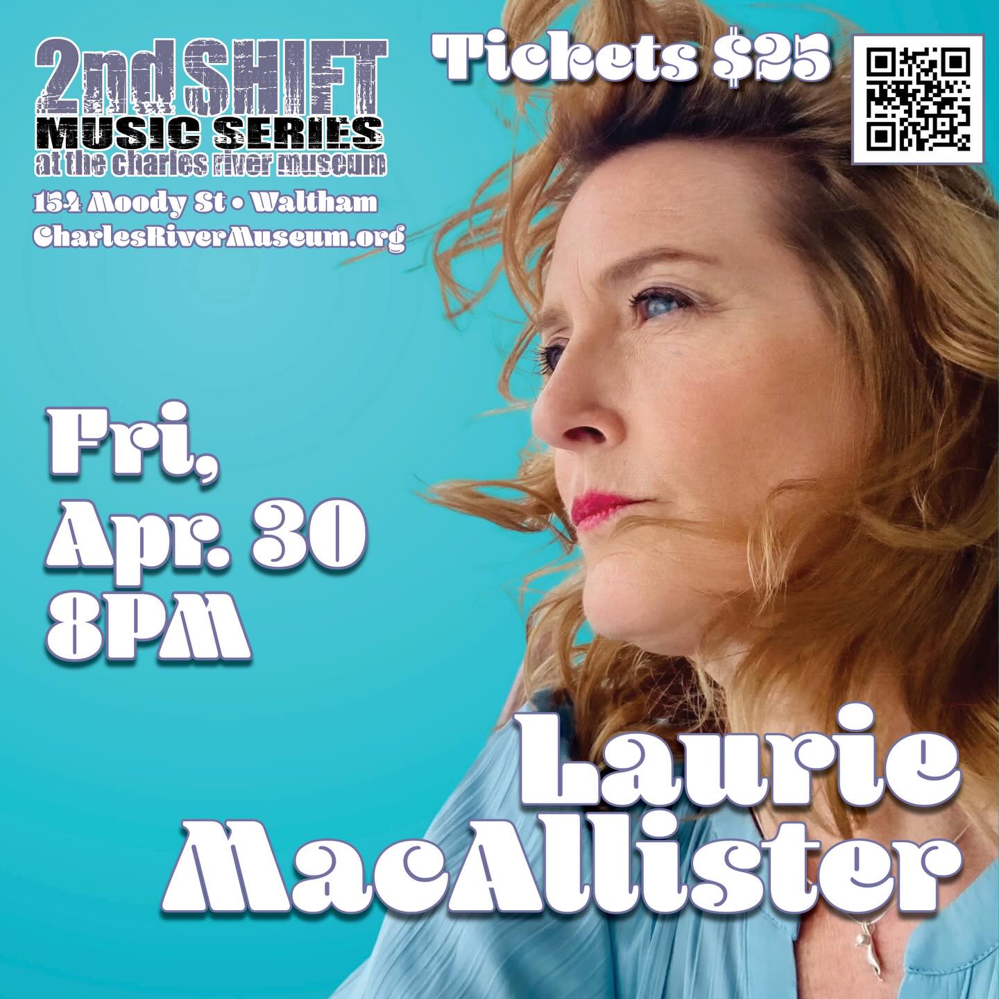 Laurie MacAllister live at Charles River Museum