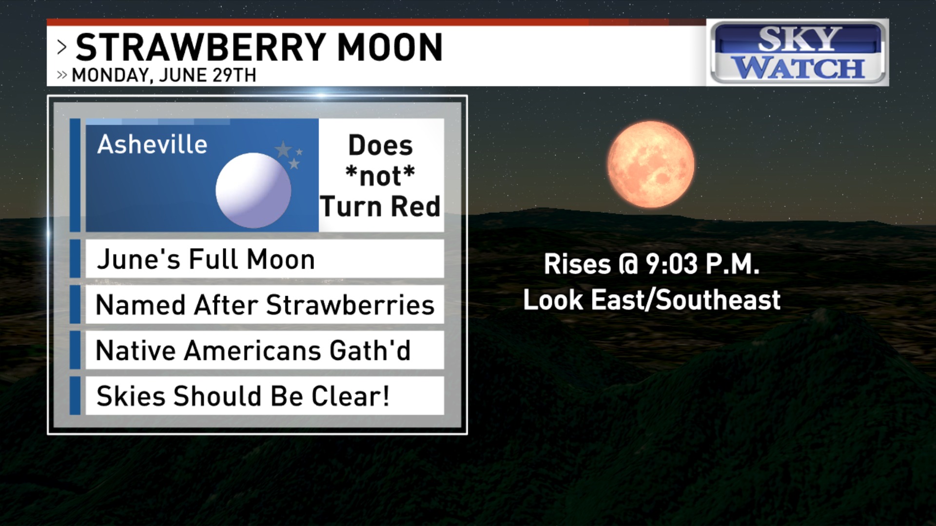 Get your camera ready for Monday, June 29, when the strawberry