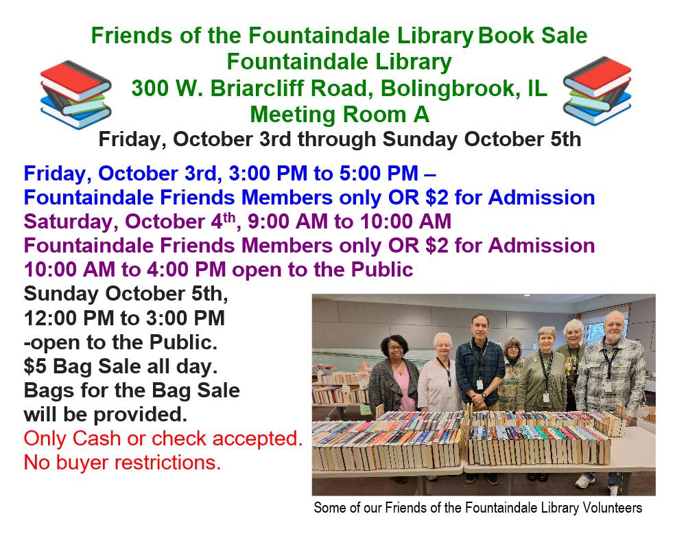 Friends of the Fountaindale Library | Bolingbrook IL