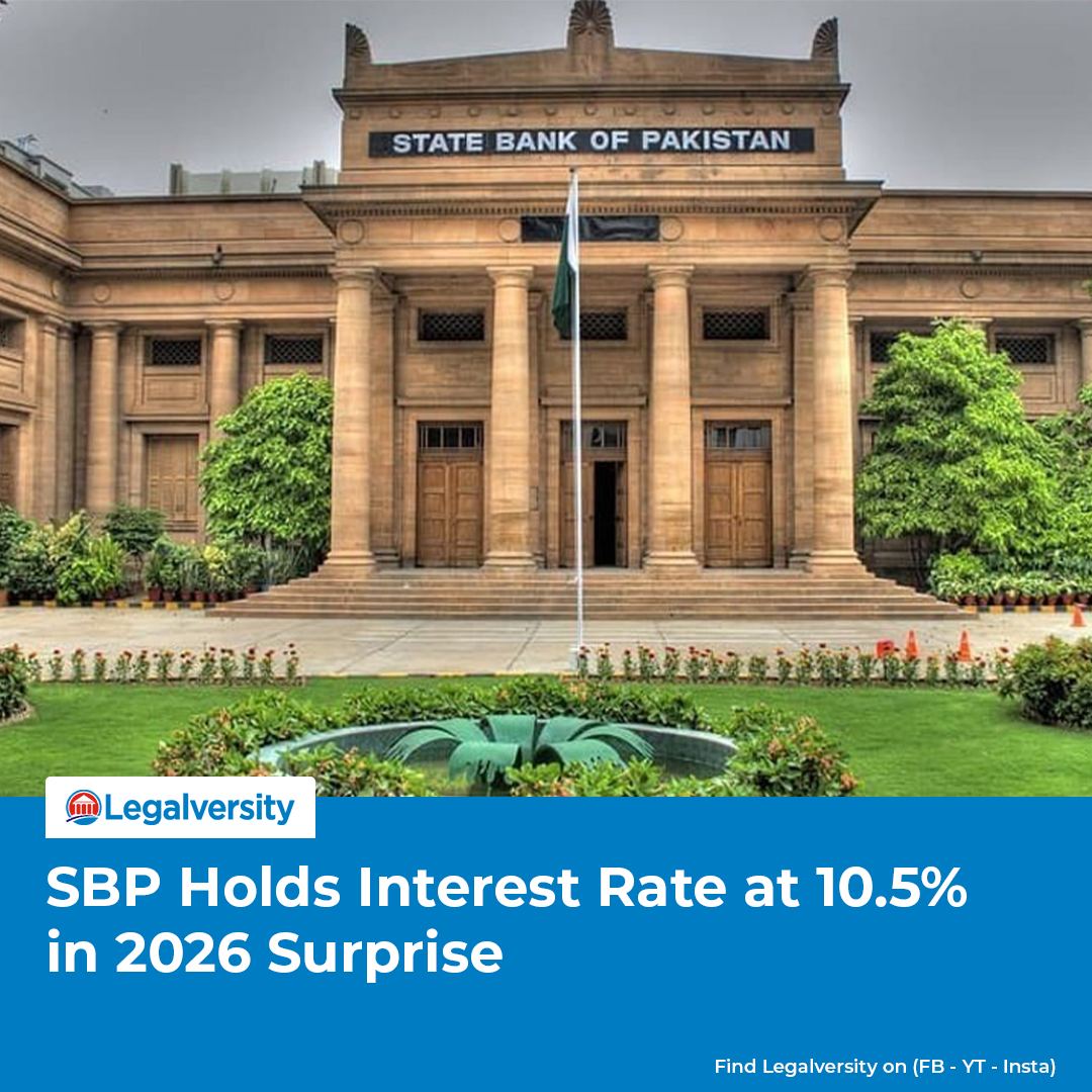 Legalversity - SBP Holds Interest Rate at 10.5% in 2026... | Facebook