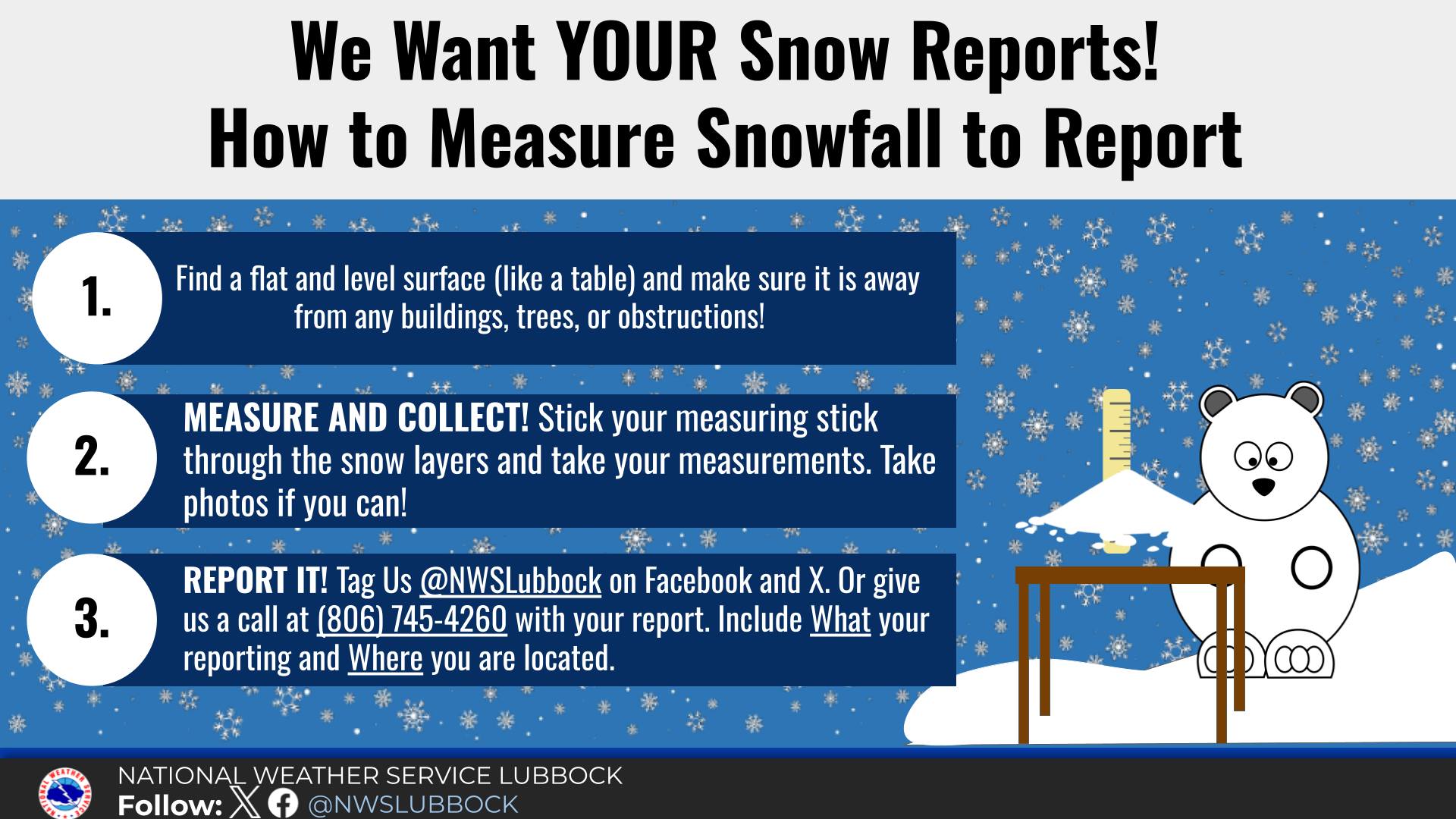 US - We Want Your Snow Reports! Here are a few tips on how to measure ...