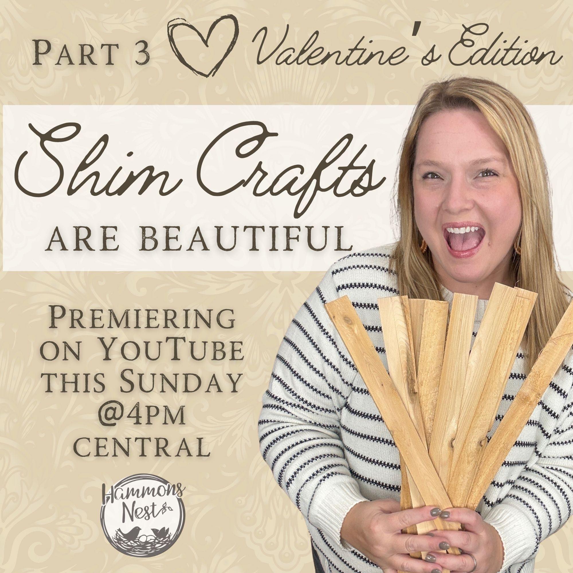 😍 Endless craft ideas with shims y'all! Comment SEND for the