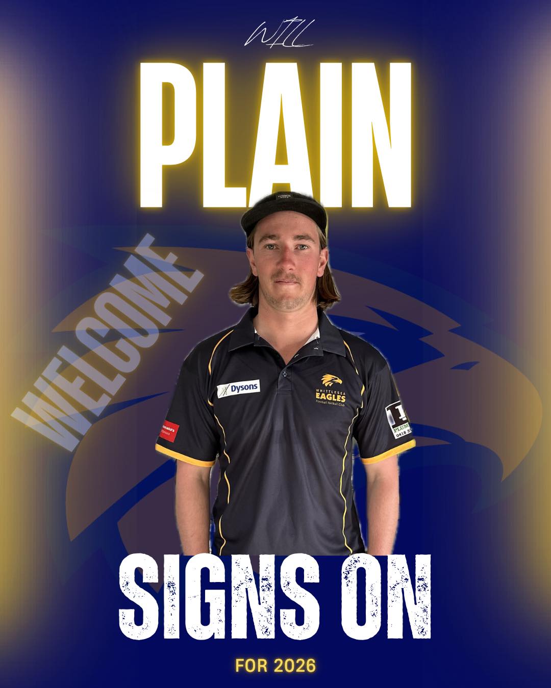 Whittlesea - The WFNC are excited to announce the signing of Will Plain ...