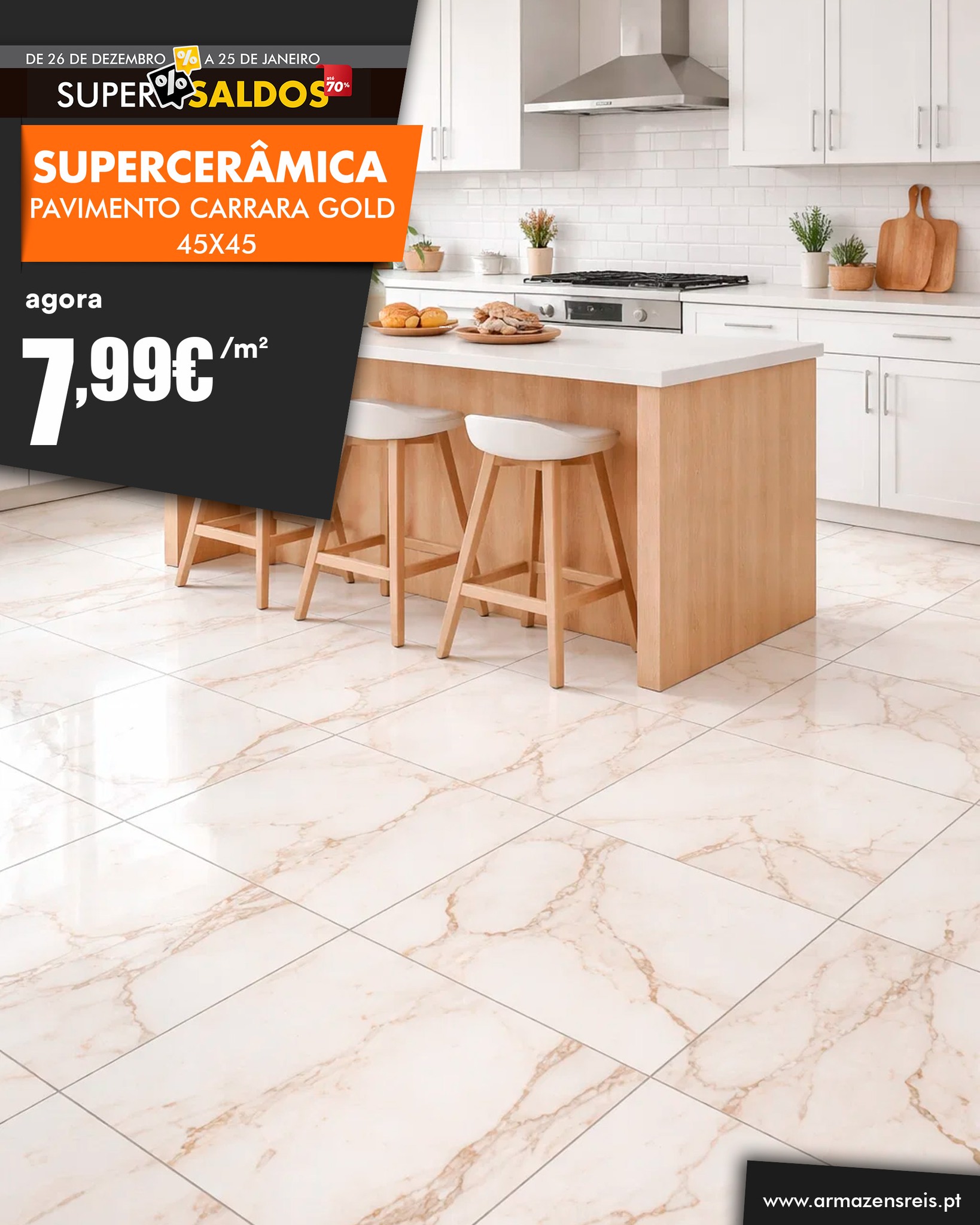 Armazéns - 𝗣𝗮𝘃𝗶𝗺𝗲𝗻𝘁𝗼 𝗦𝘂𝗽𝗲𝗿𝗰𝗲𝗿𝗮̂𝗺𝗶𝗰𝗮 𝗖𝗮𝗿𝗿𝗮𝗿𝗮 𝗚𝗼𝗹𝗱 𝟰𝟱𝘅𝟰𝟱 Destaca-se pelo ...