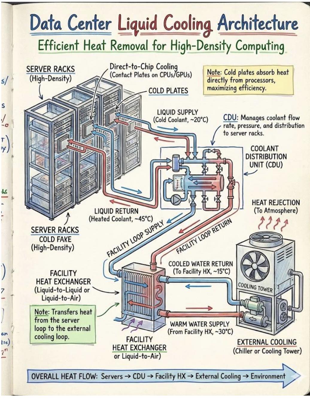 HVAC - 🔷 Data Center Liquid Cooling Architecture – HVAC Perspective 🔷 ...