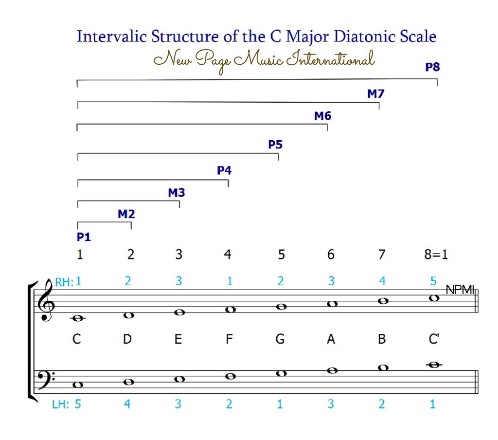 New - 🎼 POV: Finger pattern and intervalic Structure of the C major ...