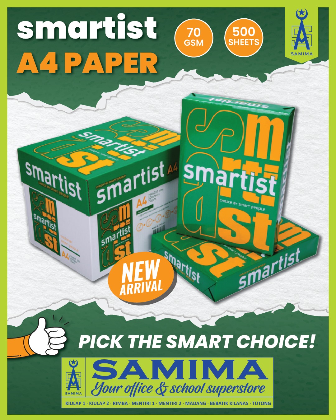 Samima - New arrival is here! smartist A4 Paper for your everyday ...