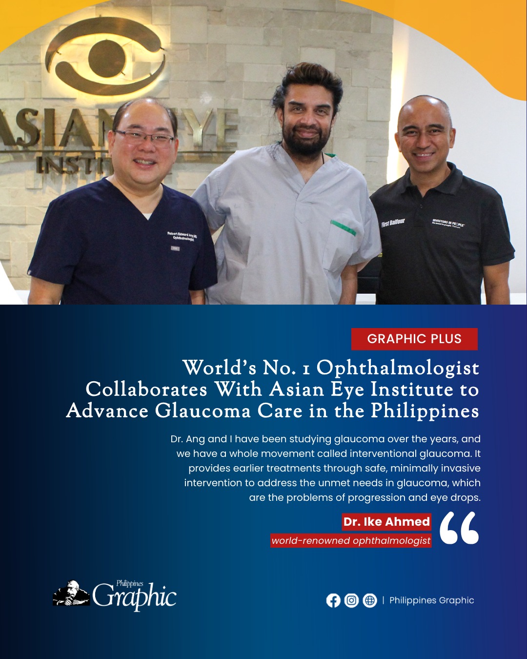 Philippines - GRAPHIC PLUS — Asian Eye Institute (AEI) recently hosted ...