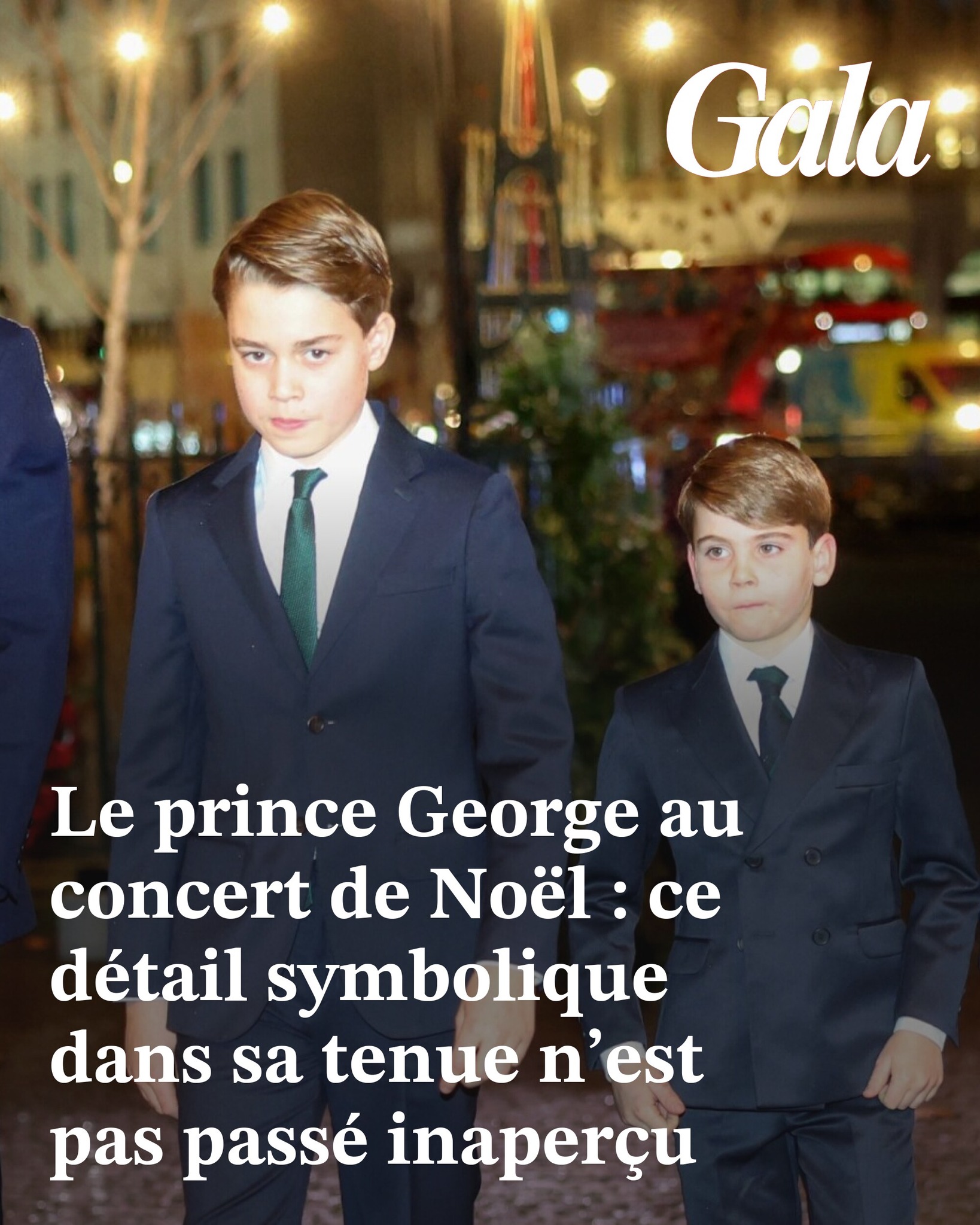 Gala - Le prince George au concert de Noël : ce détail symbolique dans ...