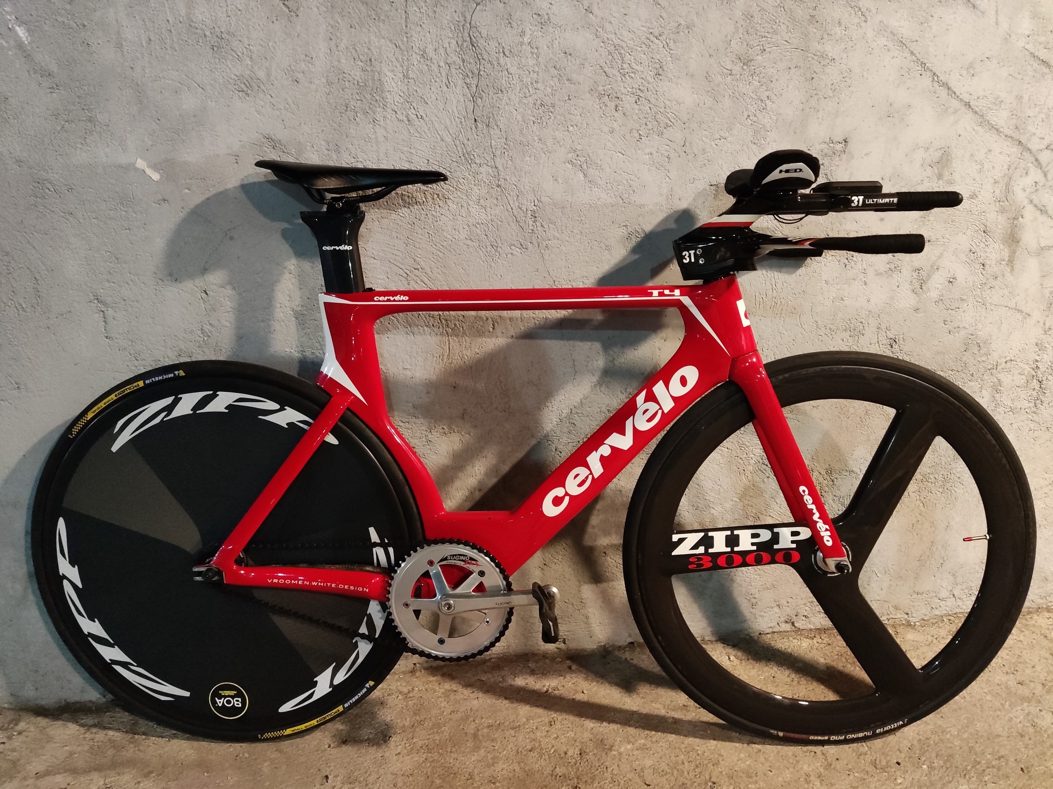 Cervelo T4 Track Frameset Full Carbon Size 54 Frame, Fork 