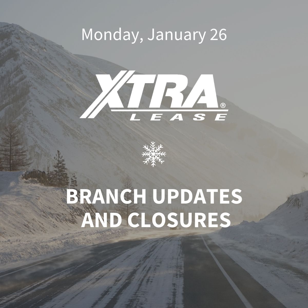 XTRA Lease, LLC - *UPDATE 7:40 AM CST* XTRA Lease... | Facebook