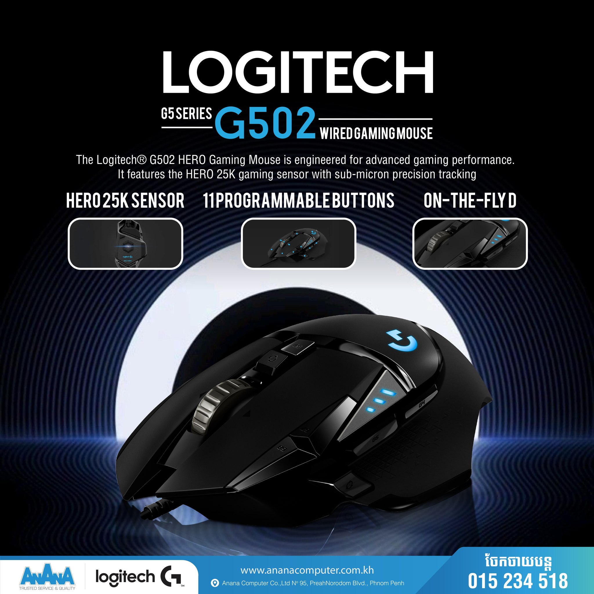 AnAnA Computer - 🖱 Logitech G502 HERO 🎮 Precision Meets... | Facebook