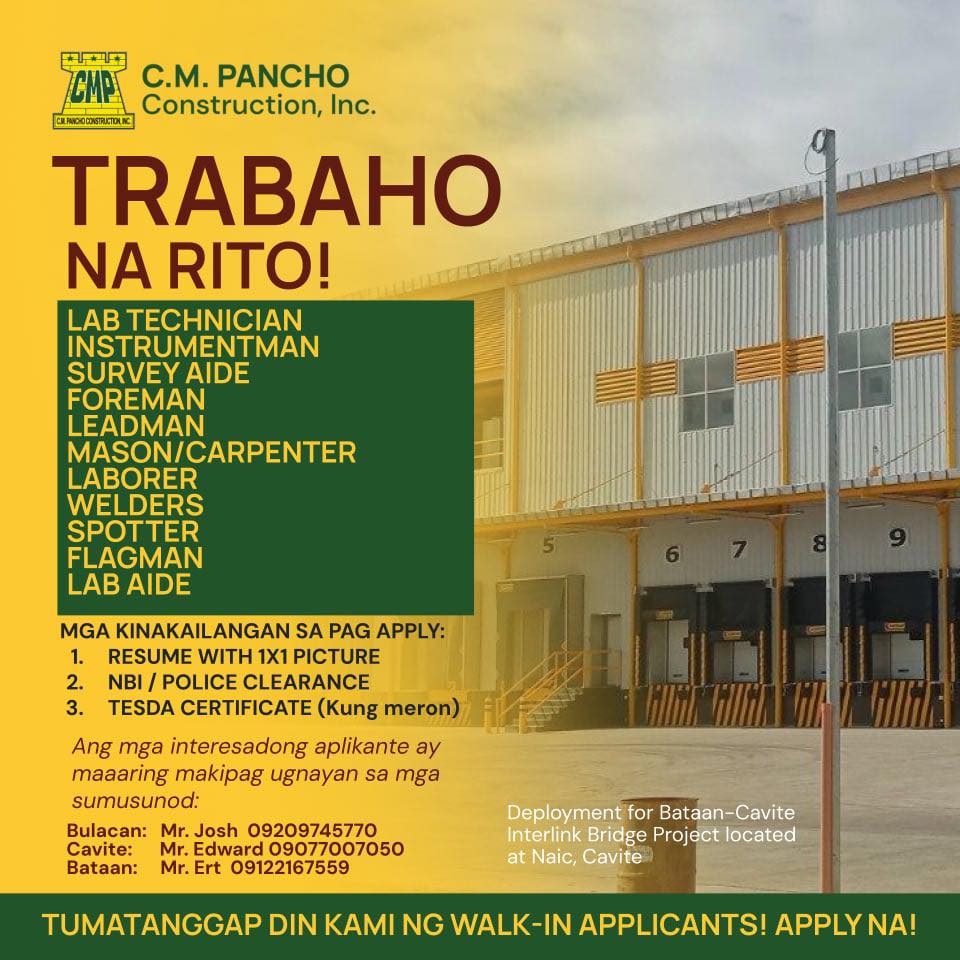 𝐉𝐎𝐁 𝐎𝐏𝐏𝐎𝐑𝐓𝐔𝐍𝐈𝐓𝐘 | 𝐋𝐎𝐂𝐀𝐋... - Municipality of Morong Bataan | Facebook