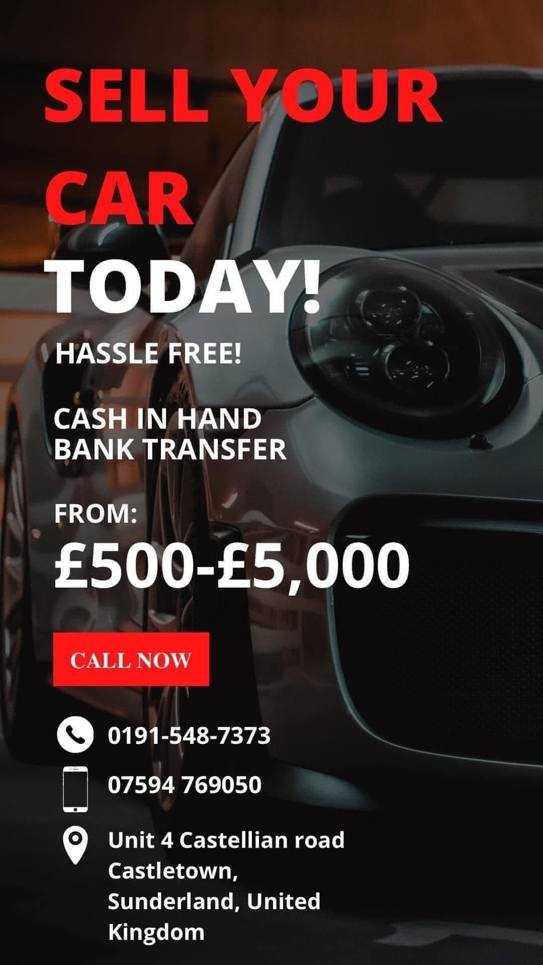 Wessington Way tyres and autocare - Looking to sell your car quickly We ...