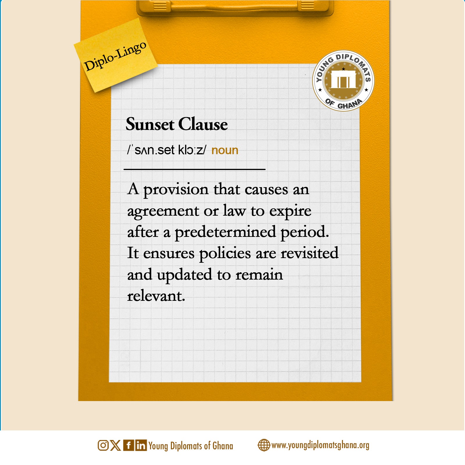 Young - In diplomacy and policy, a sunset clause reminds us that not ...