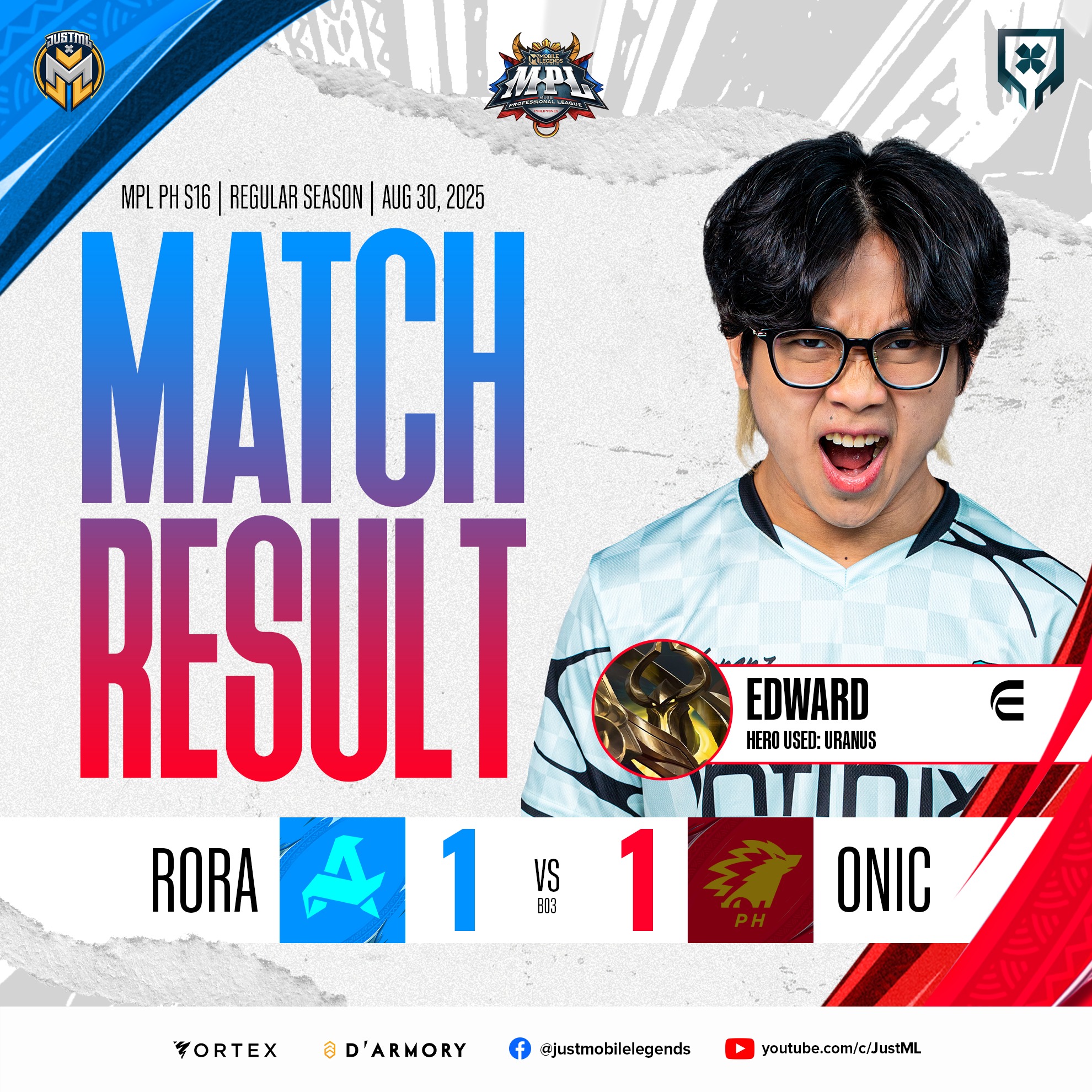 Just ML - Aurora fights back! Rora ties it 1-1 laban sa... | Facebook