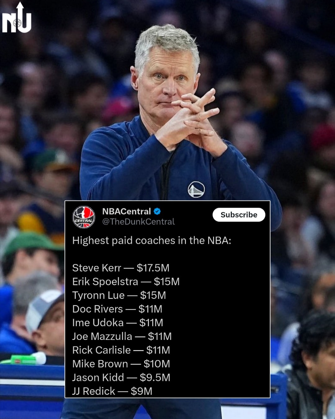 NBA updates - Highest paid coaches in the NBA: Steve Kerr... | Facebook