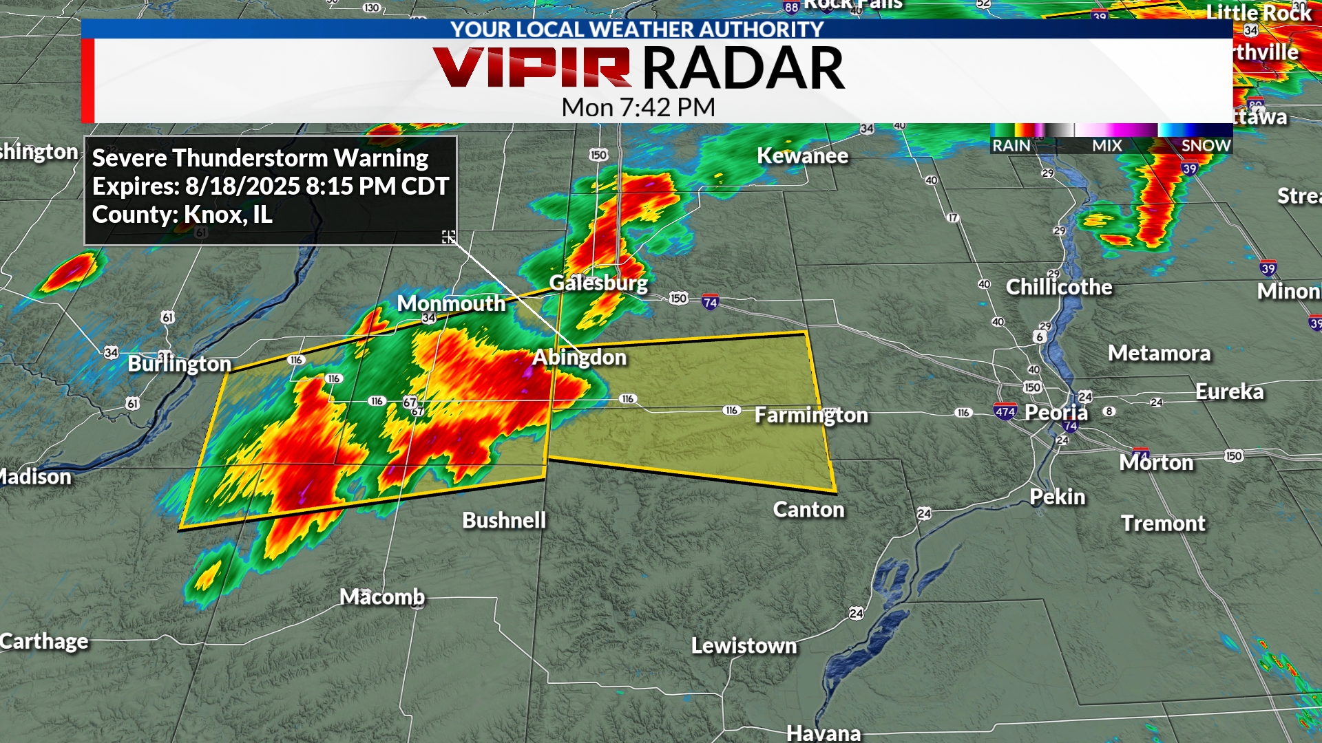 A Severe T-Storm Warning has... - Meteorologist Chris Yates | Facebook