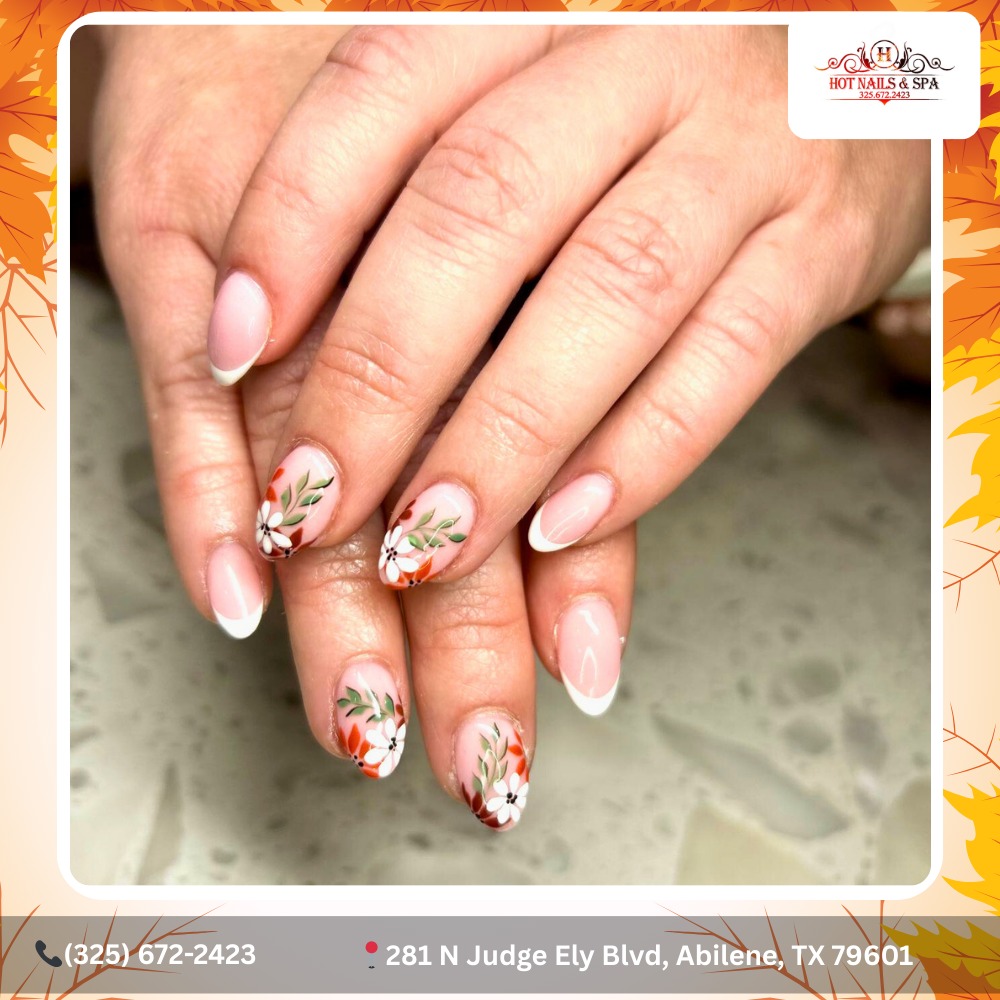 Hot - 🤍 Classic Tips, Floral Energy 🌸 Elevate your look with a fresh ...