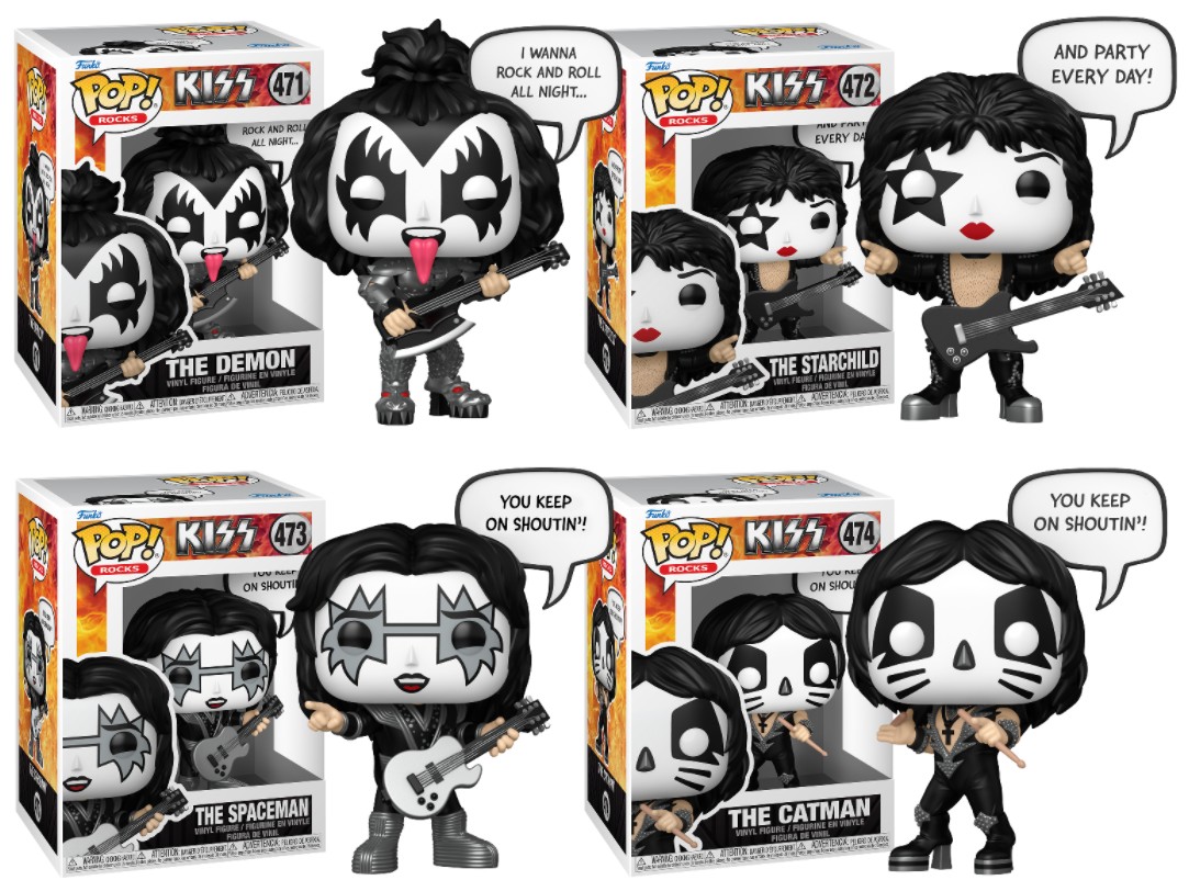 KISS Funko Pop! Rock Sayings Complete Set (4) (PRE-ORDER Ships